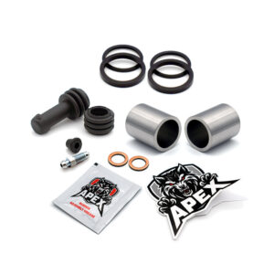 Kawasaki GPX250 R F6 1992 | Rear Brake Caliper Piston & Seal Kit | Stainless Steel Pistons