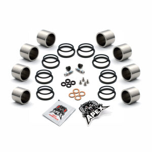 Kawasaki Ninja ZX-6 E9 2001 | Front Brake Caliper Piston & Seal Kit | Stainless Steel Pistons | ZX600