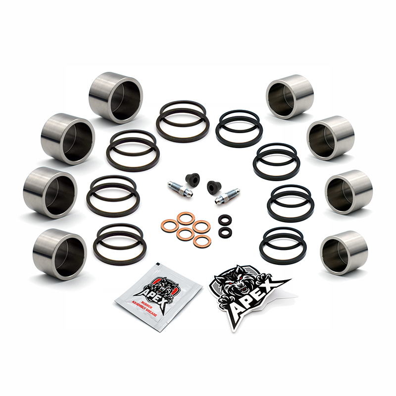Suzuki GSXR750 K6 2006 | Front Brake Caliper Piston & Seal Kit | Stainless Steel Pistons